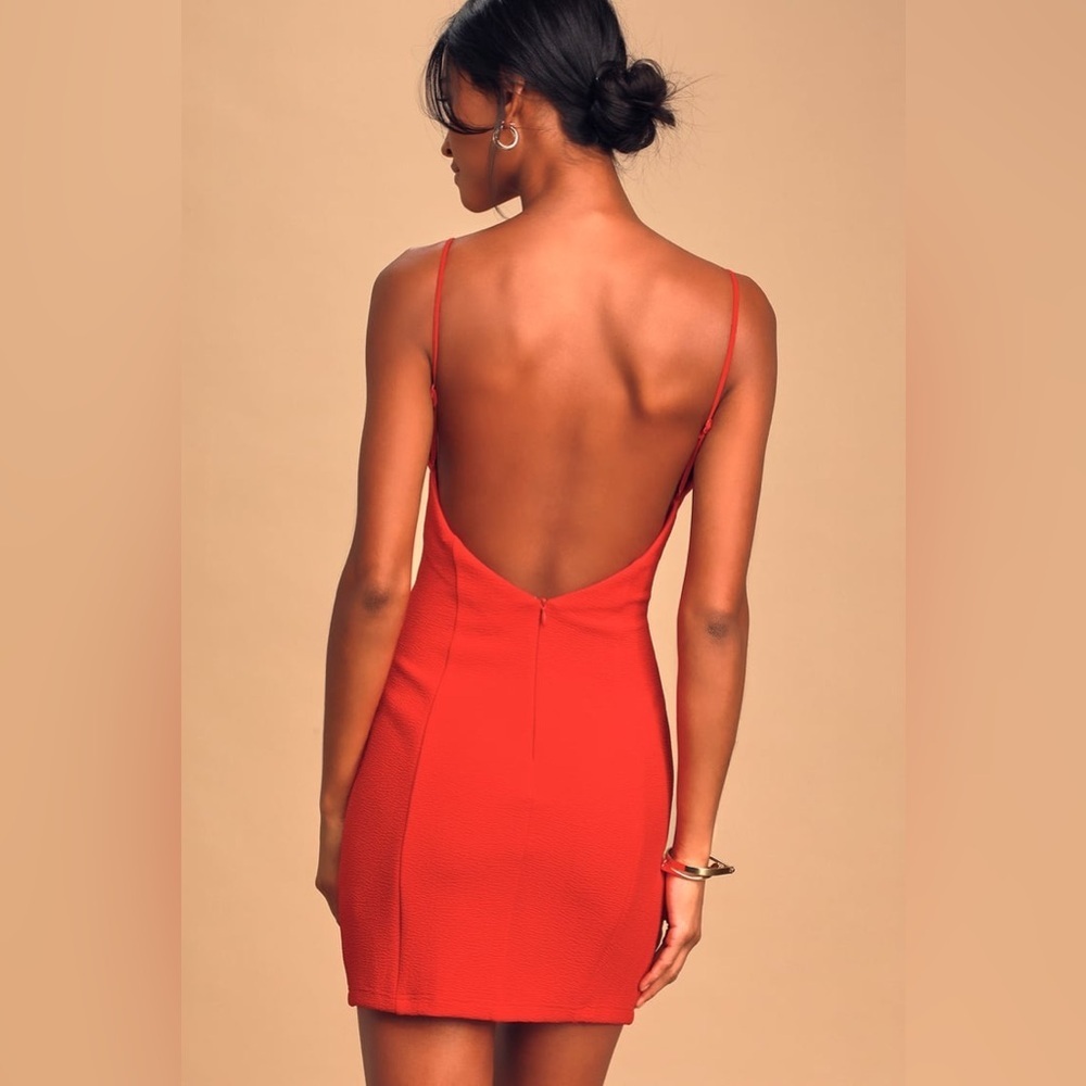 Lulus Mini Red Dress Size XXS - Picture 2 of 7